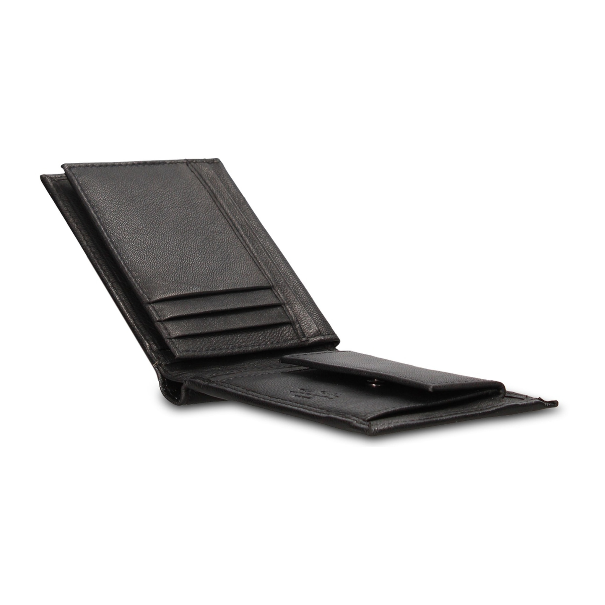 Portafoglio uomo in vera pelle - Modello Zenith Plus - Casual - 12.5 x 9.0 x 2.0 cm