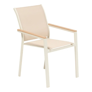 Fauteuil de jardin empilable Essentia argile