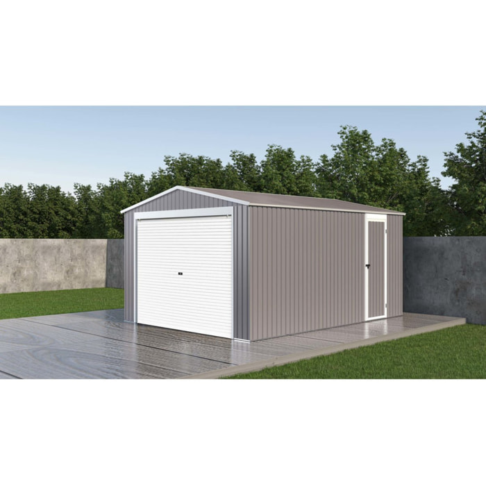 Garage métal "Nevada" avec porte roulante - 15,61m²