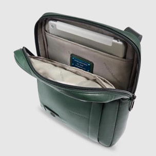 Piquadro Borsello in pelle porta iPad®, schermato con protezione RFID