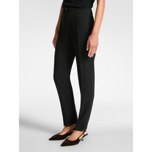 Elena Mirò - Pantaloni slim in tessuto stretch - Nero