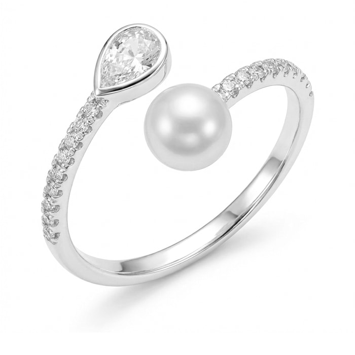 Anillo Tian acabado plata