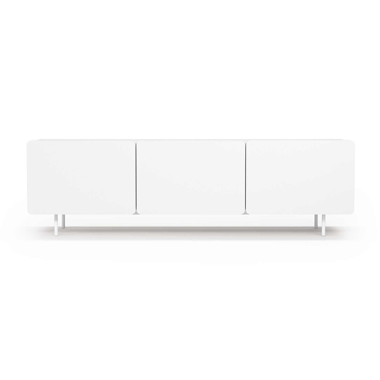 Bajo tv 3 puertas Biscuit blanco 54x180x44 cm