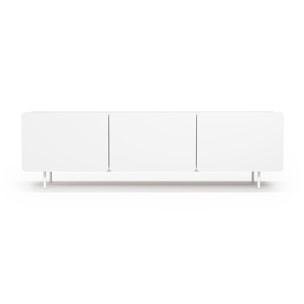 Bajo tv 3 puertas Biscuit blanco 54x180x44 cm