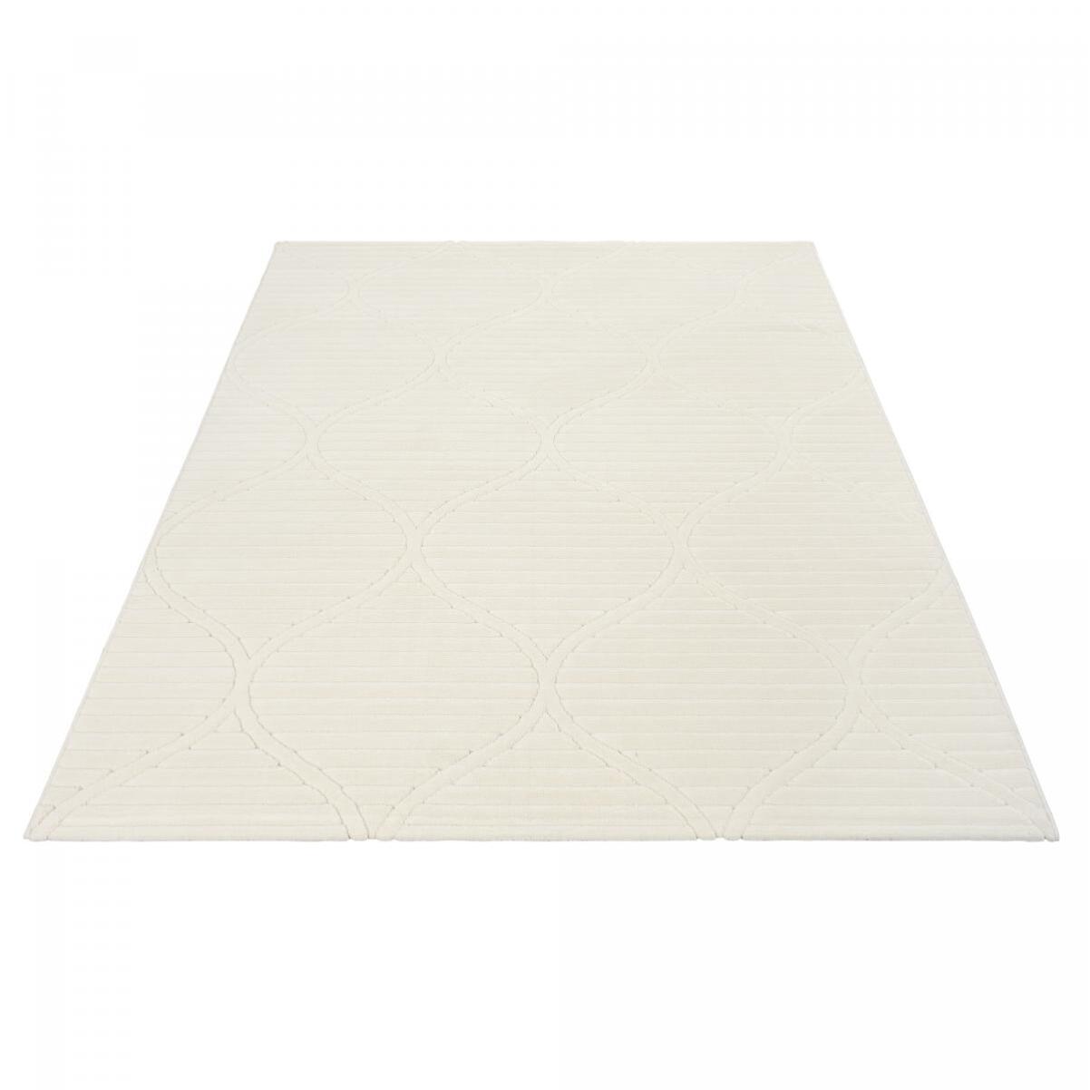 Tapis intérieur extérieur en relief ton sur ton TIHE