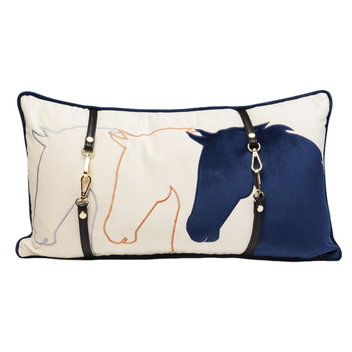 Coussin têtes de chevaux Kare Design