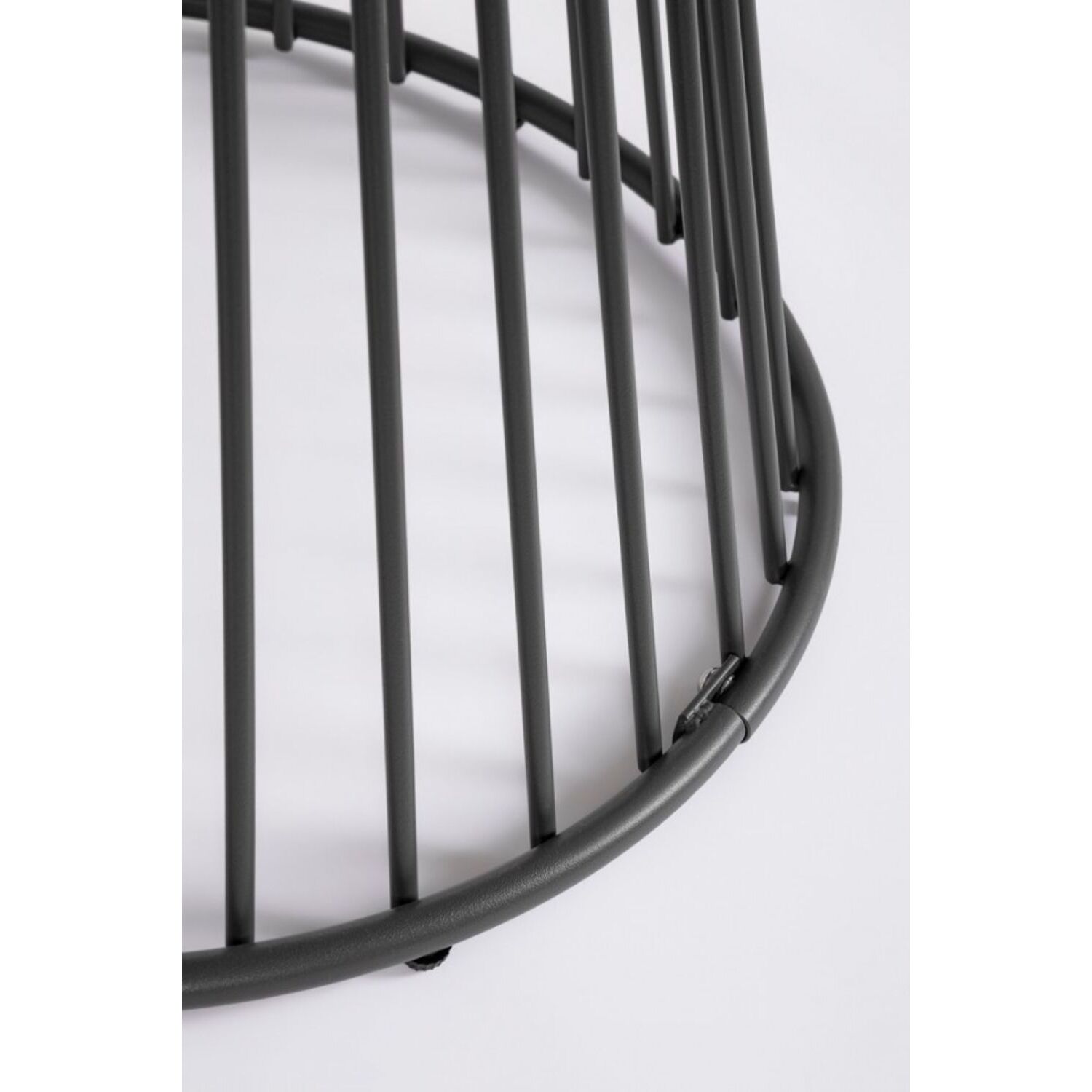 Tavolo rotondo AUSTIN in acciaio antracite Ø 120 cm