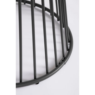 Tavolo rotondo AUSTIN in acciaio antracite Ø 120 cm