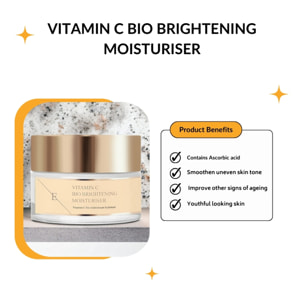 Hidratante iluminador orgánico con vitamina C