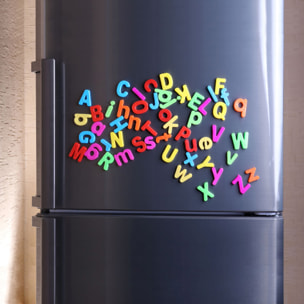 Stickers Muraux décoration adhésifsPack des 26 lettres de l'alphabet magnétiques