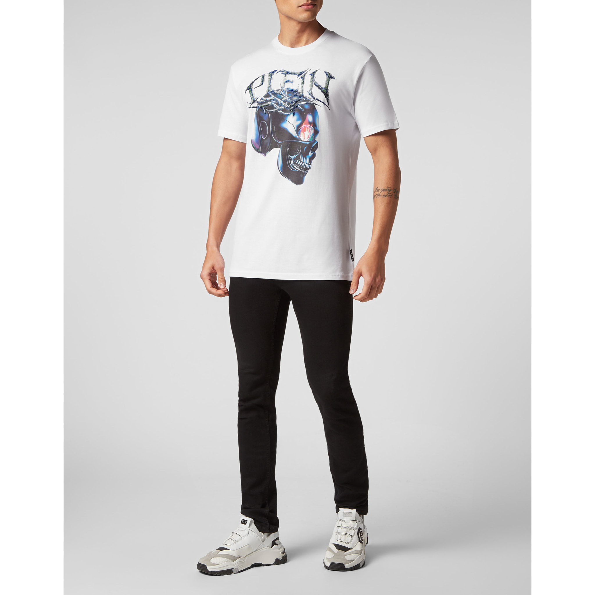 PHILIPP PLEIN Camiseta Cuello Redondo CHROME