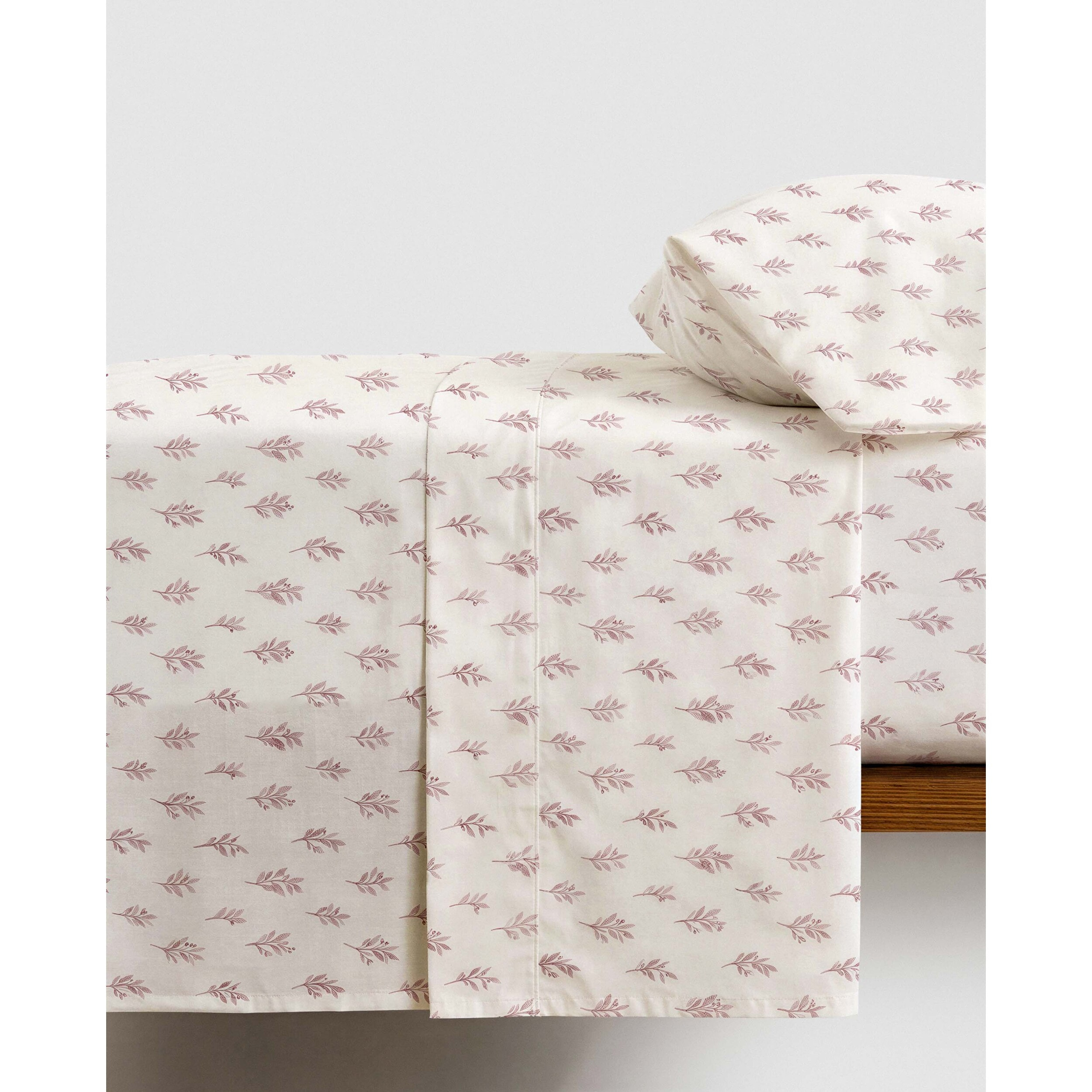 Set di lenzuola in cotone 100% ramaje marrone