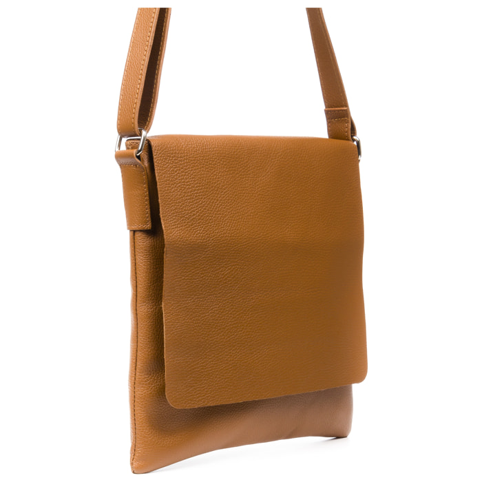 Agnadello Borsa Messenger Donna. Vera Pelle Dollaro.