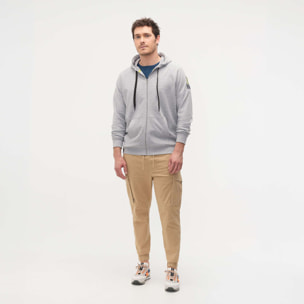 Sudadera MUNICH college de algodón gris