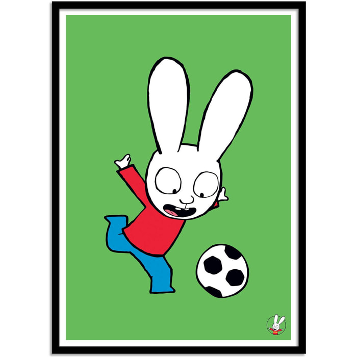 Affiche - Simon Super rabbit Football - Simon Super Rabbit
