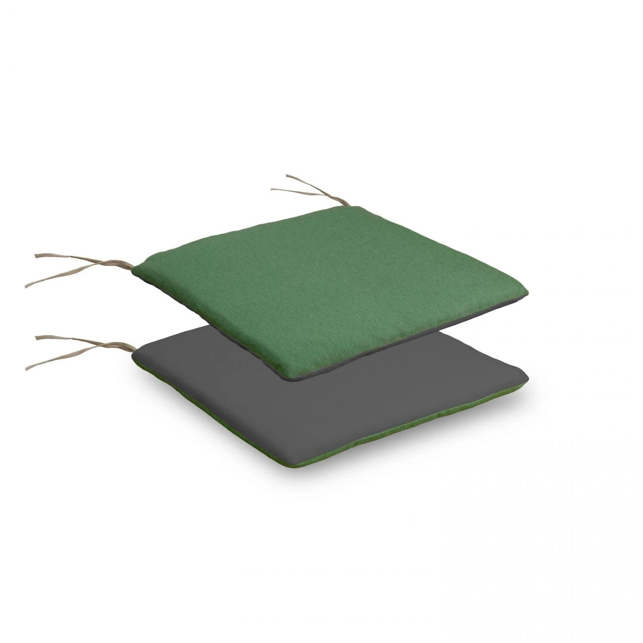 Cojín reversible de silla Verde - Gris