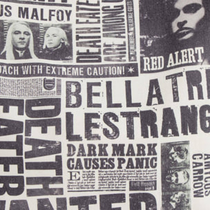 Bolsa shopping harry potter, unisex adulto, blanco y negro