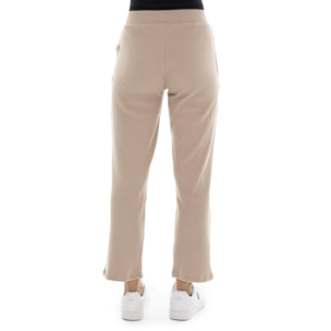 Pantalone palazzo da donna invernale in costina "Relaxed"