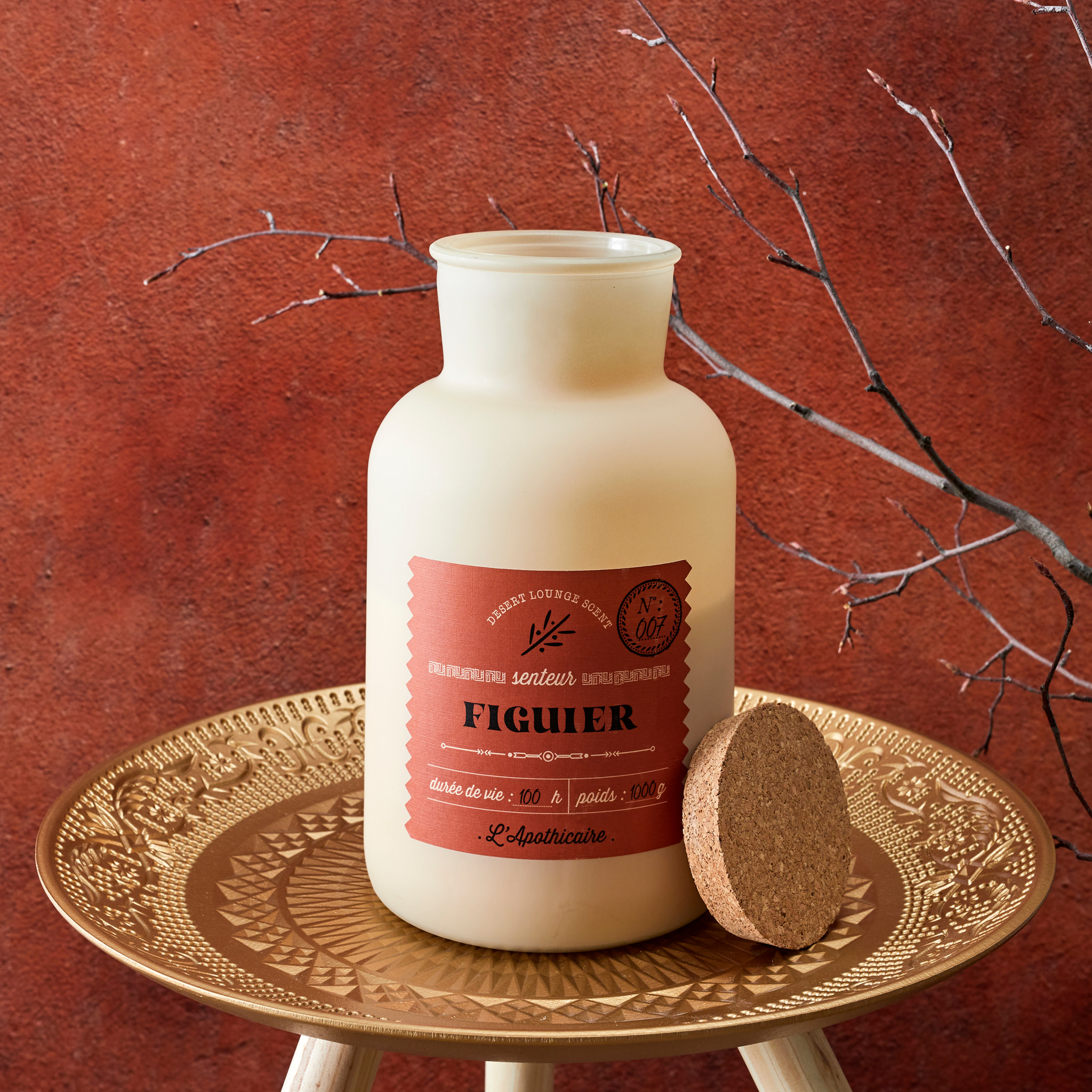 Bougie Parfumee Desert H27cm