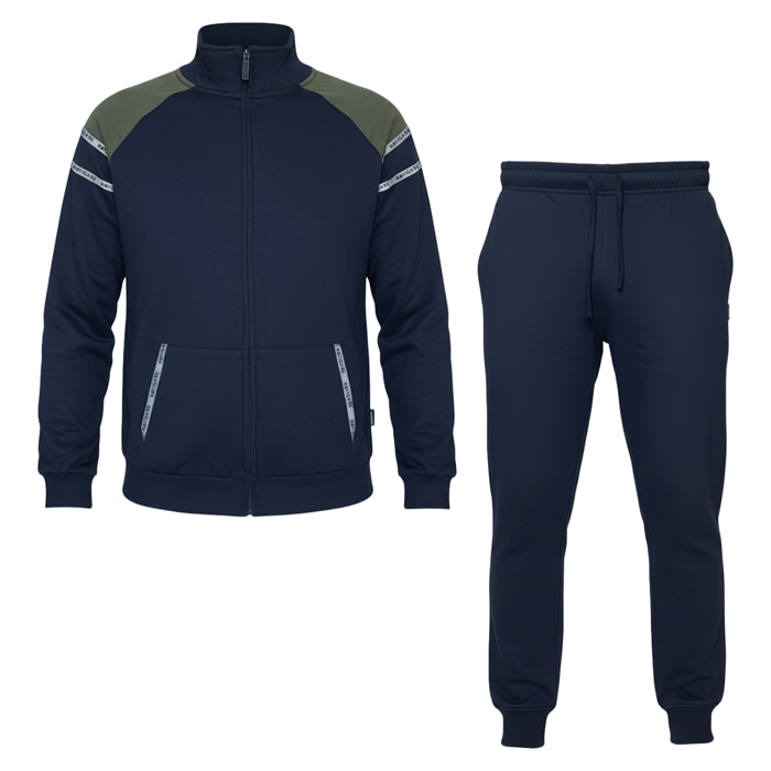 Tuta Uomo NAVIGARE Cotone Felpato Full Zip
