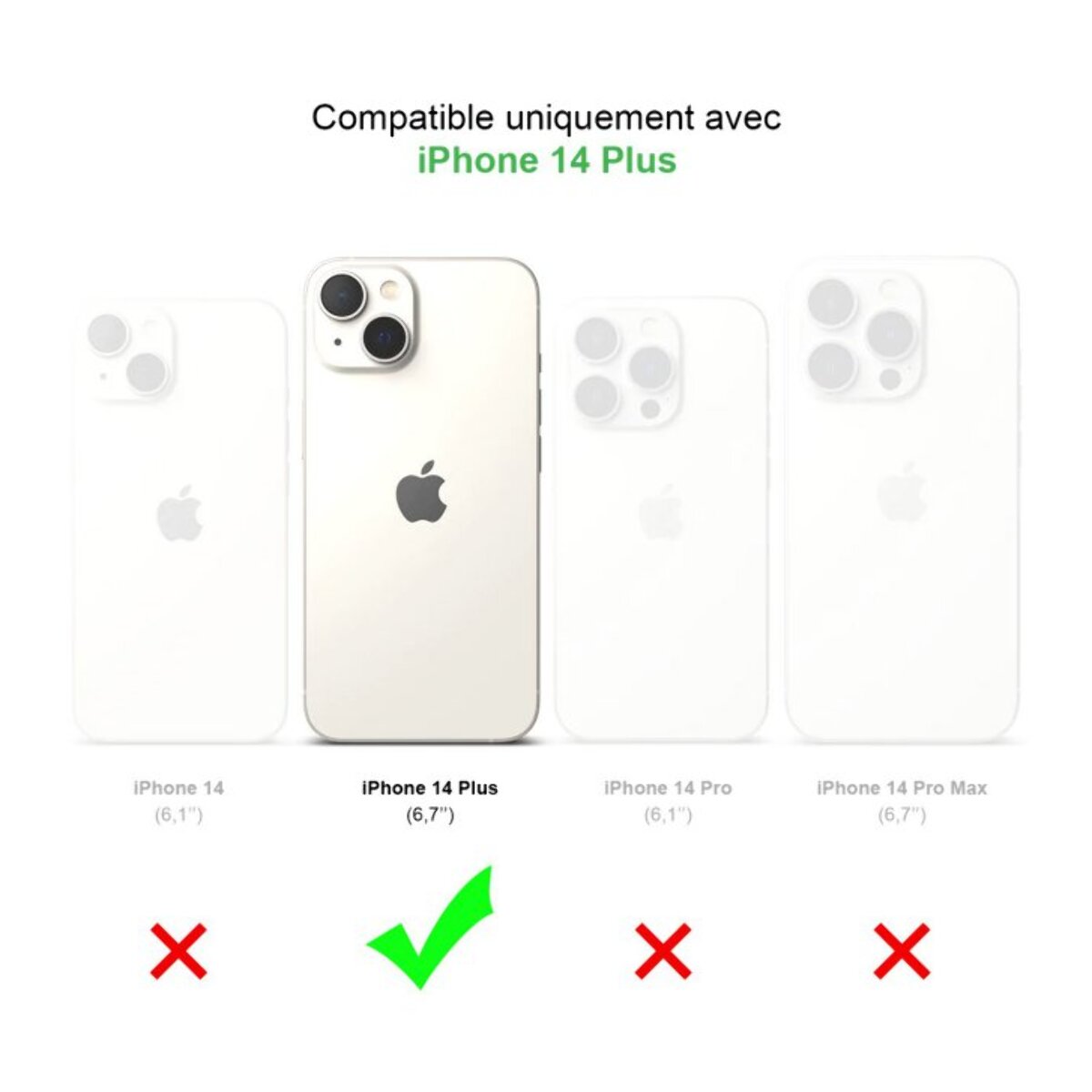 Coque iPhone 14 Plus 360° intégrale Protection Avant et Arrière