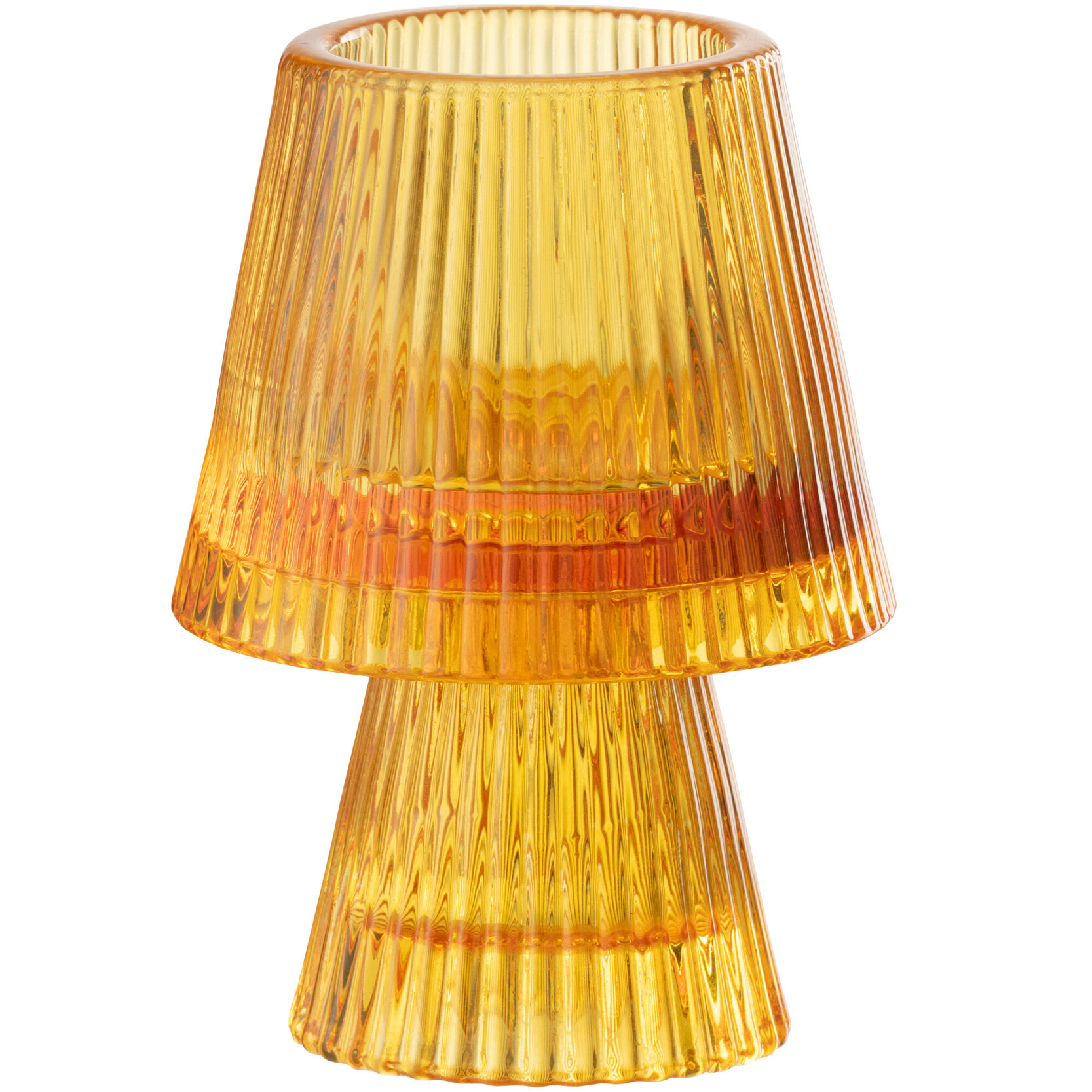 J-Line Chandelier Chapeau Verre Orange