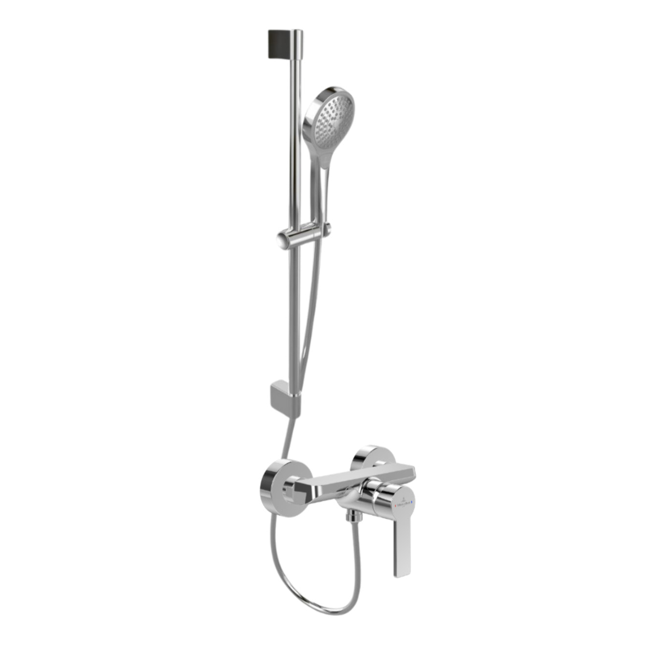 Mitigeur mécanique douche Architectura Chrome + Ensemble de douche Verve Showers 3 jets Chrome