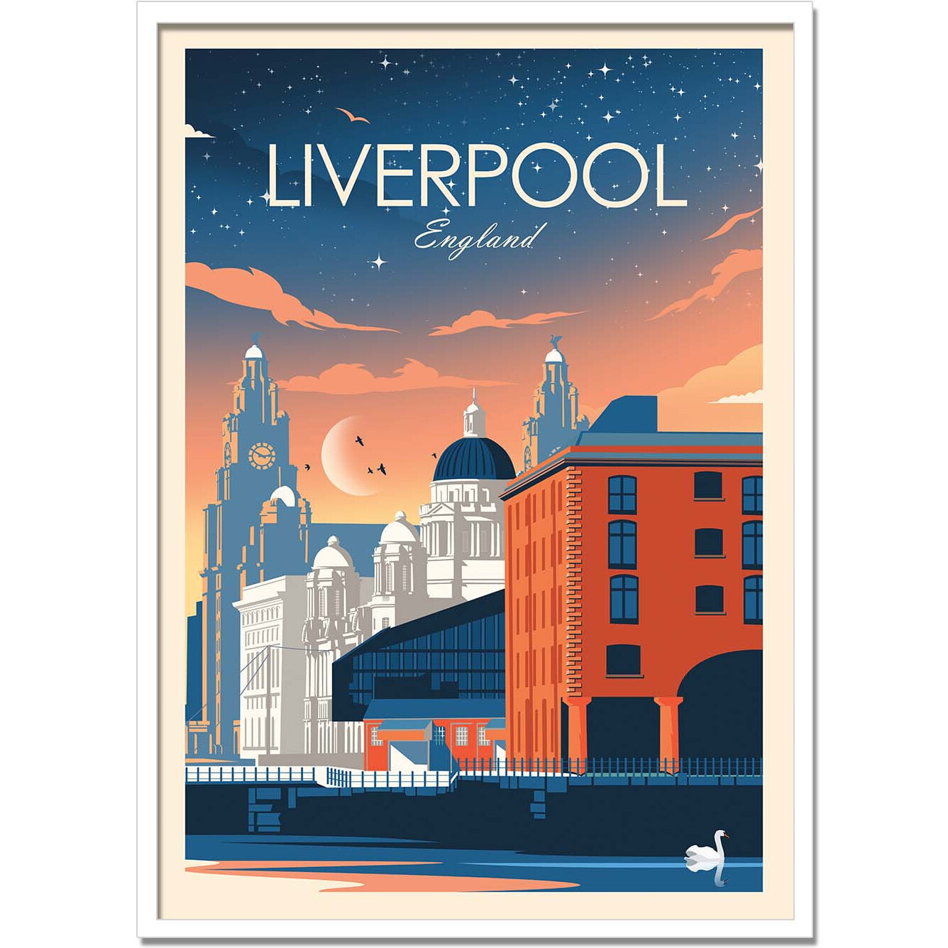 Affiche - Liverpool England - Studio Inception