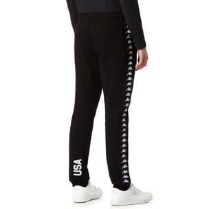 Kappa - Pantaloni Uomo Nero - 222 BANDA ARUFINZIP US