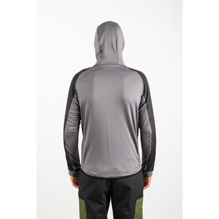 Chaqueta ECOActive Light Insulated Hybrid Jacket with cap dela marca ECOON - Negro / Gris