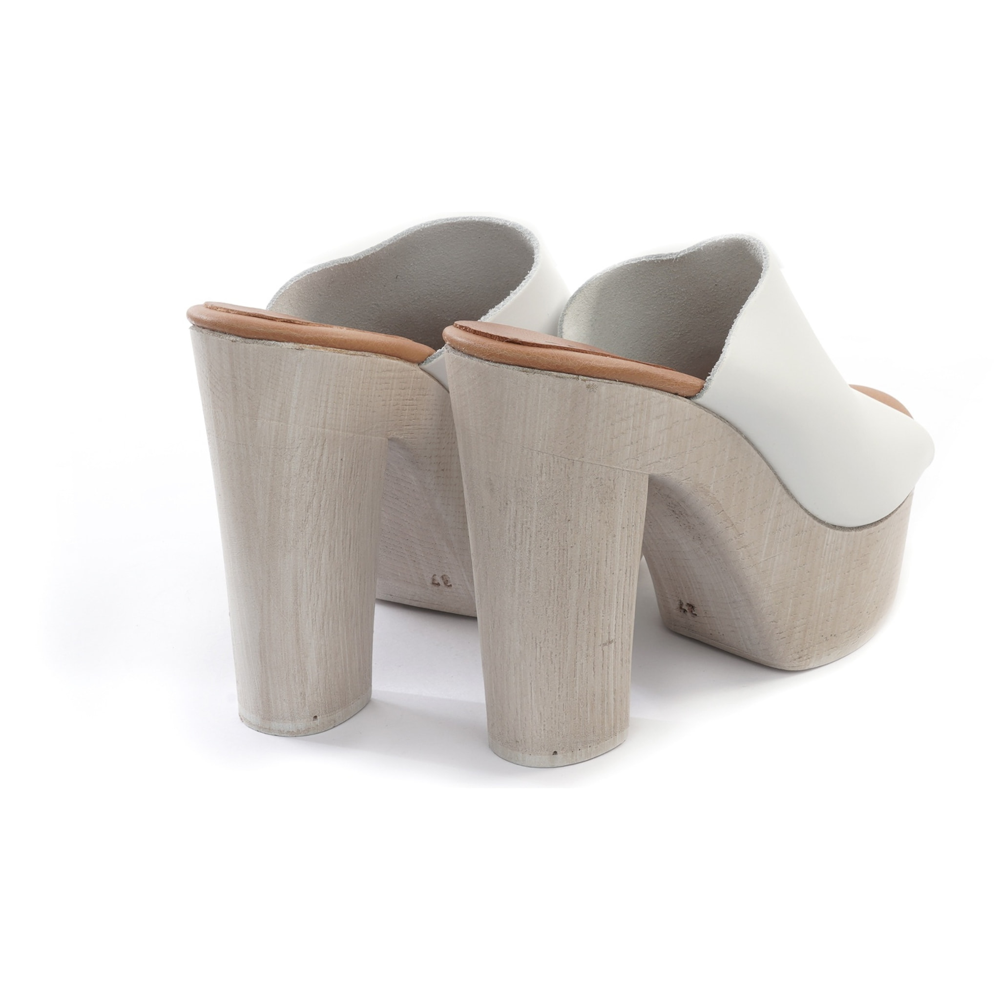 MULE TACCO CHOCOLA' BIANCO