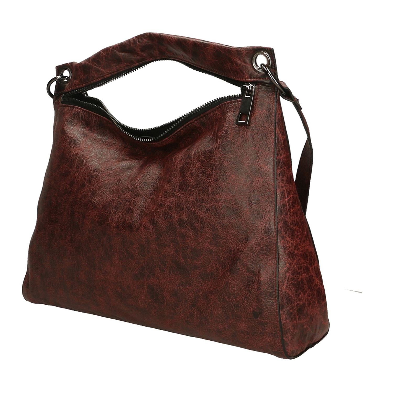Borsa a spalla da Donna Massimiliana in Vera Pelle Made in Italy 29x38x10 cm