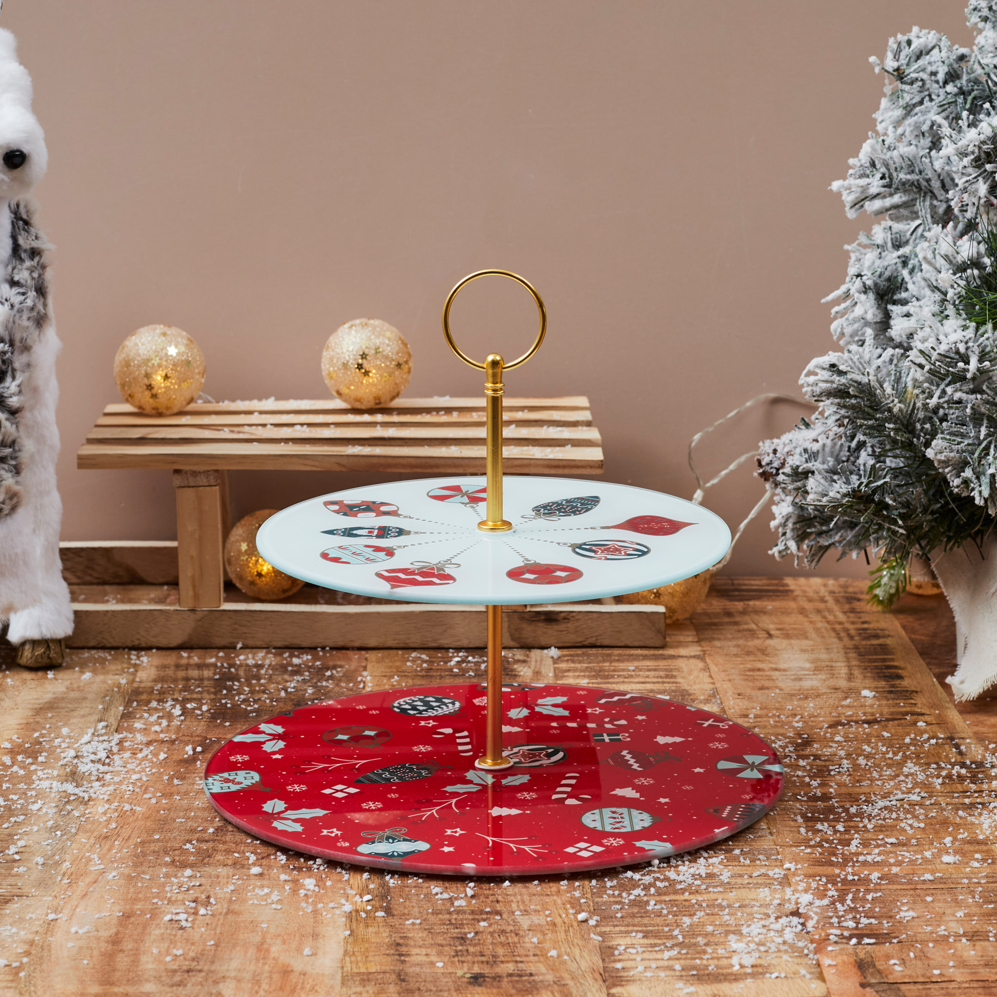 Plat De Presentation Double Etage Noel