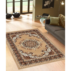 Tappeto Salotto Disegno Orientale Beige