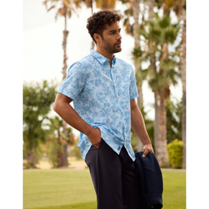 Camisa Manga Corta Azul Claro - Blueraira