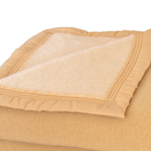 Couverture en 100% pure laine vierge 500g/m² - Jaune
