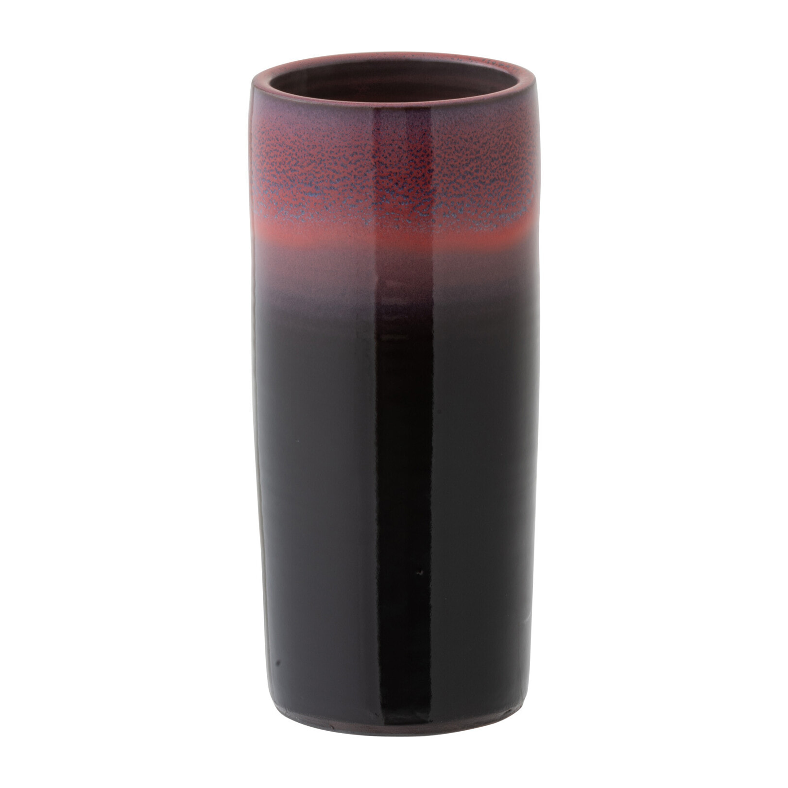 J-Line vase Bord - céramique- rouge/noir - small