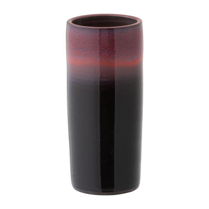 J-Line vase Bord - céramique- rouge/noir - small