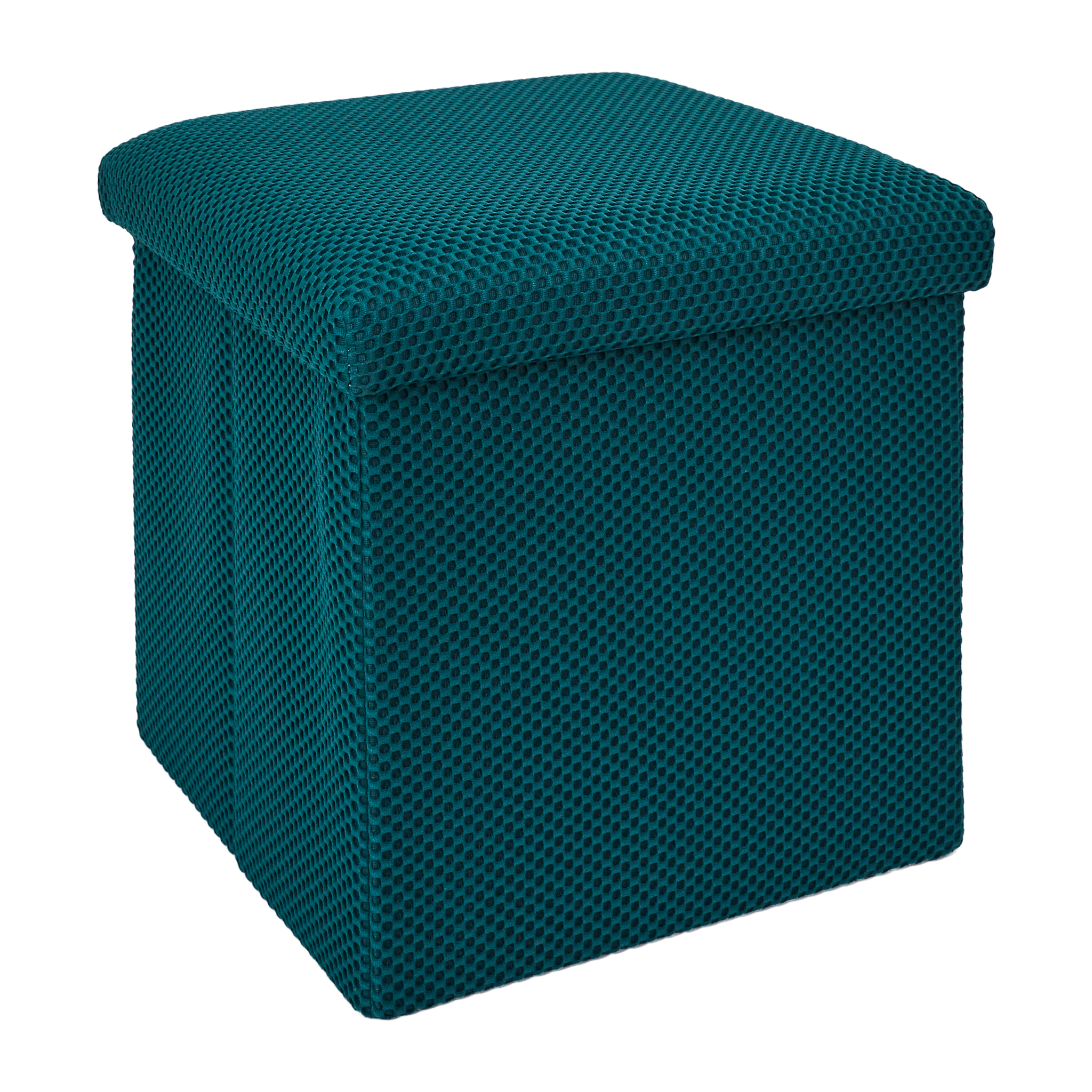 Coffre Pouf Pliable Atome Bleu
