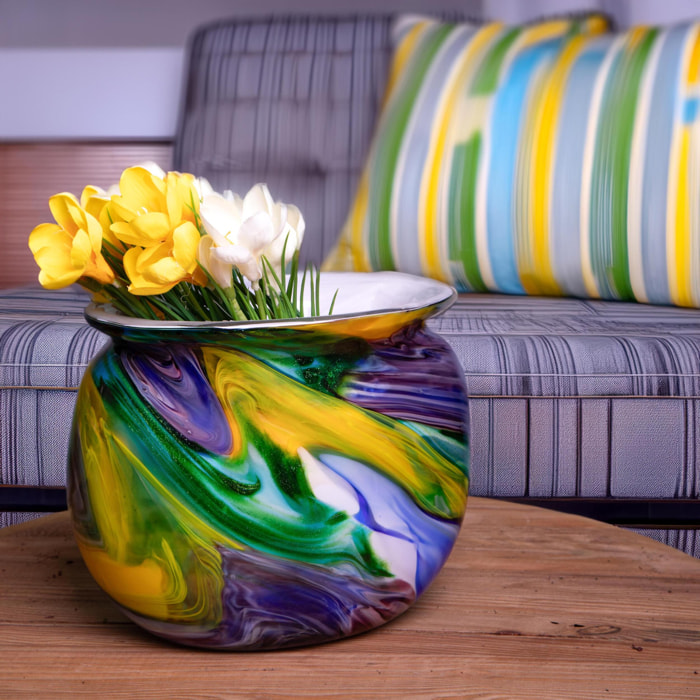 Vaso Astratto ovale - Pezzi 1 - 24,5xH21x15cm - Bianchi Dino SpA