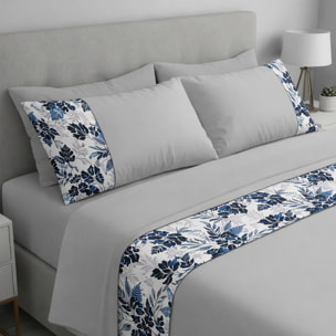 Completo letto Armonie IPERSAN Puro Cotone Mora Grigio