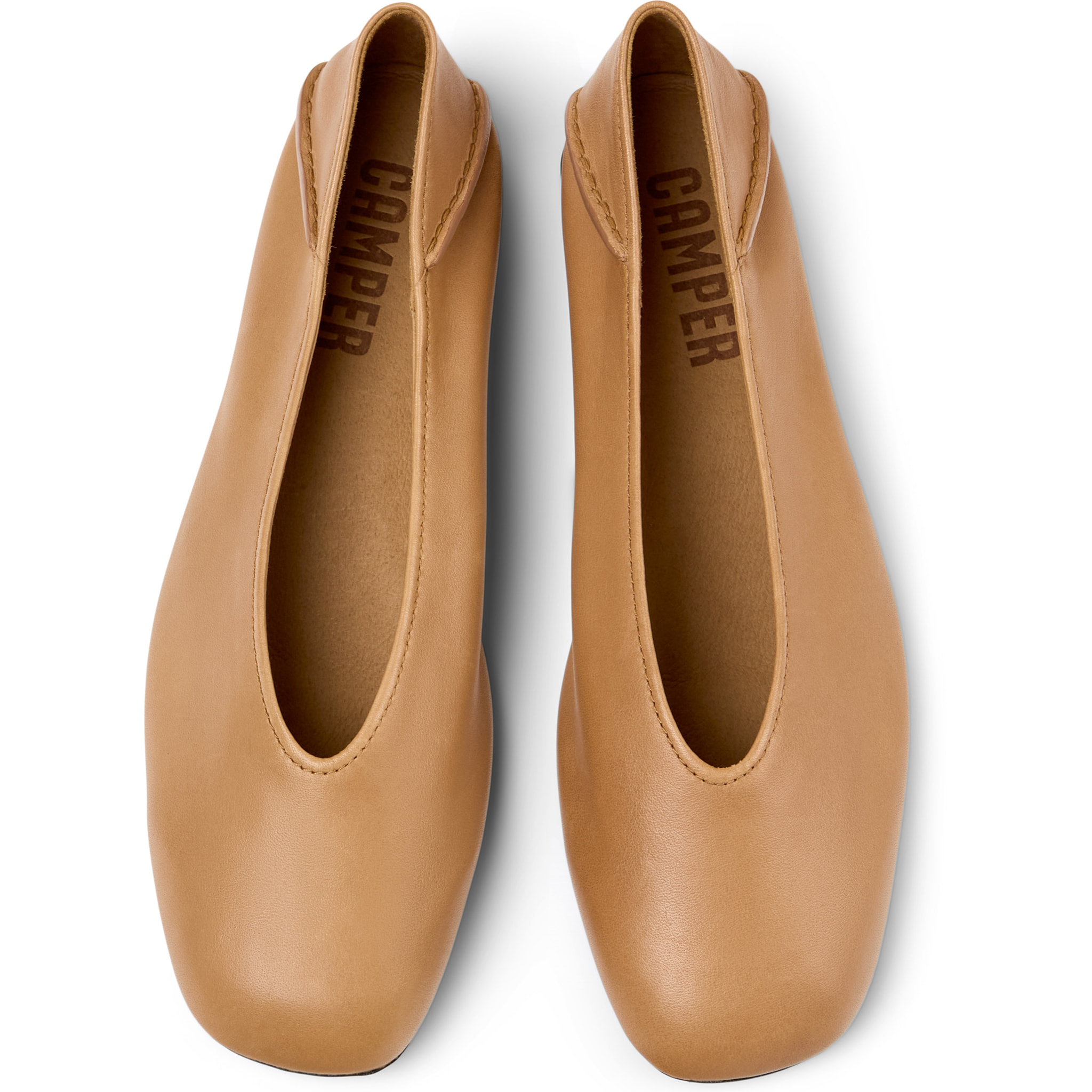 Bailarinas - CAMPER Casi Myra - Beige - Cuero liso