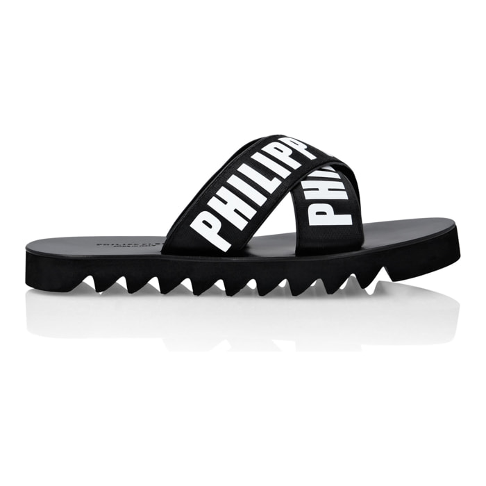 PHILIPP PLEIN Flat Gummy Sandals