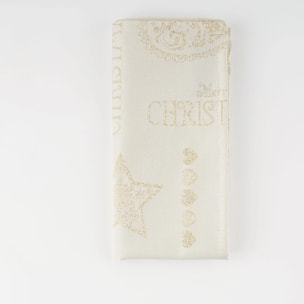 Lot de 2 Serviettes jacquard fil d'or PSC4732A 45x45 cm