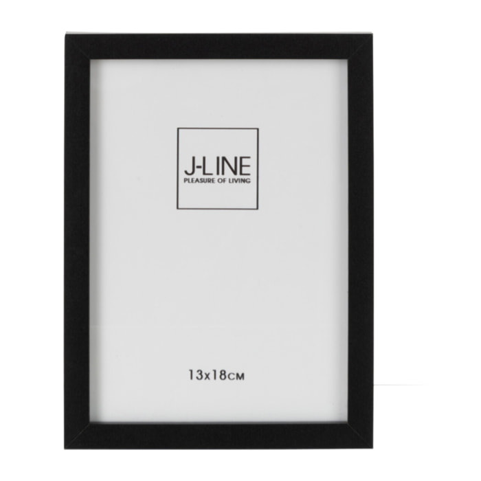 J-Line cadre photo Basic - bois - noir - small - 2 pièces