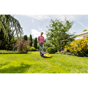 Tondeuse à gazon sans fil Karcher LMO 2-18 - Coupe 32 cm- mulshing- 250 m²- Batterie 18V 2-5 Ah