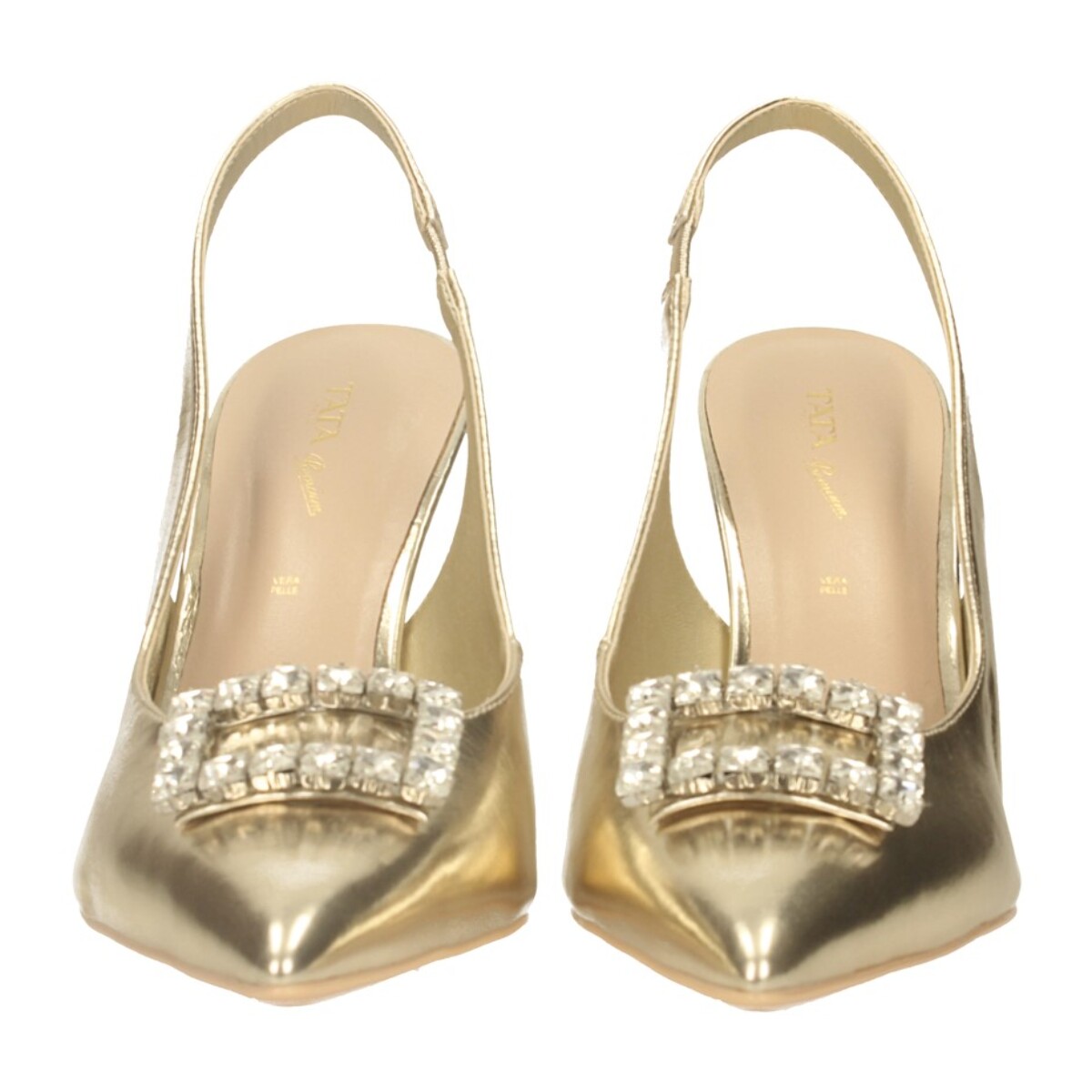 Décolleté sling back Donna Tata Italia Dorato