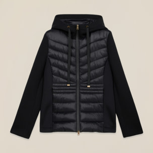 Oltre - Plumífero ligero con detalles en neopreno - Negro