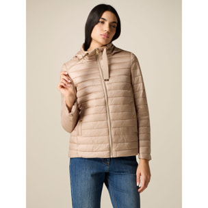 Oltre - Plumífero ligero con capucha - Beige