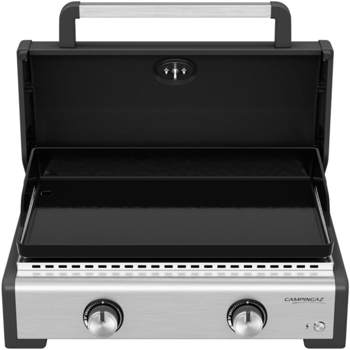 Plancha gaz CAMPINGAZ à poser MASTER 2 COOK - Housse 2210866 avec couvercle de cuisson